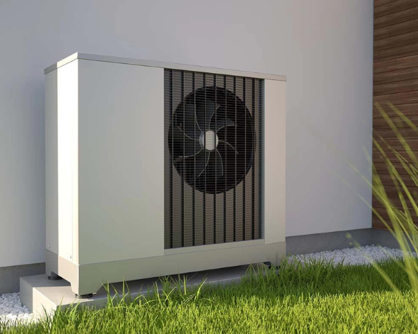 Air Source Heat Pump In The Garden - heatthehome.co.uk